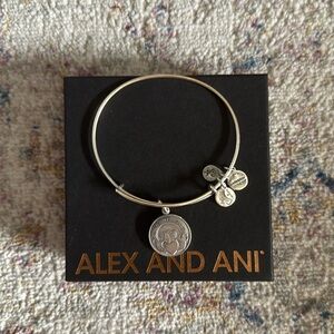 Alex and Ani silver claddagh bracelet in original box.